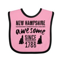 Inktastic New Hampshire Awesome Since 1788 Boys or Girls Baby Bib