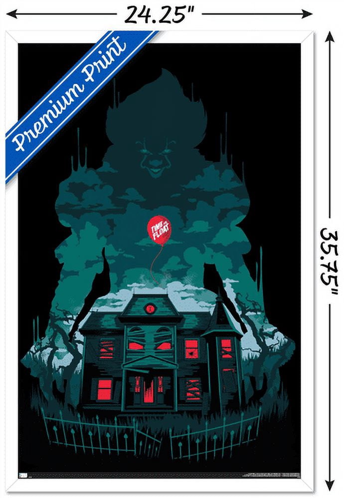 IT - House Wall Poster, 22.375" x 34", Framed