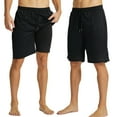 thumbnail image 4 of YUSHOW Mens 2 in 1 Running Shorts Quick Dry Athletic Shorts with Liner and Pockets, Black, L, 4 of 7