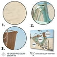 thumbnail image 3 of Designart "Bicycle Calm Pedaling By The Beach I" Transportation Floater Framed Canvas Art Print, 3 of 7