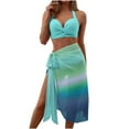 thumbnail image 2 of FcBaudy Maillots de Bain pour Femmes Deux Pièces Maillot de Bain pour Femmes Maillot de Bain pour Femmes Mode Féminine Maillot de Bain Imprimé Multicolore Maillot de Bain Ajusté Maillot de Bain Fendu Ensemble Maillot de Bain pour Femmes, 2 of 8