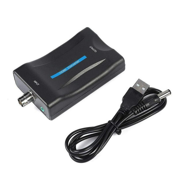 Zerone BNC to HDMI Converter Display HD 1080P/720P Video Adapter Surveillance Monitor for PS2, PS3,
