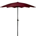 thumbnail image 1 of Northlight 8.85ft Outdoor Patio Lotus Umbrella with Hand Crank, Burgundy, 1 of 6