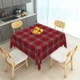 thumbnail image 6 of Tchckioa Merry Christmas Red Tablecloth,Square Waterproof Table Cloth for Kitchen Home Decor,70x70 Inch, 6 of 7