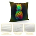 thumbnail image 4 of COMIO Blue Pink and Yellow Pineapple，Throw Pillow Covers Decorative Throw Pillow Case Printed Cushion Cover for Sofa Couch Home Decor ，Blue Pink and Yellow, 4 of 5