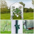 thumbnail image 1 of Edtara Outdoor Walk-In Greenhouse, Roll-Up Door Design With 4 Strong Shelves, Portable Plant Shelter Providing All-Weather Protection for Patio, Backyard and Garden, 1 of 6