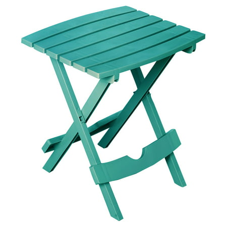 Adams Manufacturing Quik Fold Side Table, Teal (Best Home Alarms 2019)