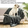 thumbnail image 6 of Cuddle Puddle Waterproof Blanket - Lovers Blanket Waterproof,Cuddle Puddle Blanket - Designed for Couples Who Value Comfort,Couples Blanket for Bed Couch Sofa,Reversible & Machine Washable, 6 of 7