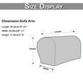 thumbnail image 2 of Skksst Velvet Armrest Slipcover Anti-slip Recliner Sofa Couch Armchair Loveseat Protector Cover, 2 of 7