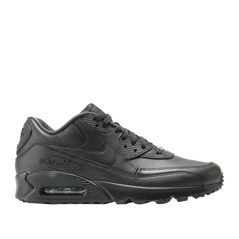 paciente cáustico Fácil de leer Nike Mens Air Max 90 Leather Running Shoes Black/Black 302519-001 Size 10 -  Walmart.com