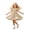 00-Khaki533, variant on WOYY Girls Casual Ruffle Sleeves Dress Cotton Tiered A Line Midi Swing Dress, Blue, Sizes 2-7