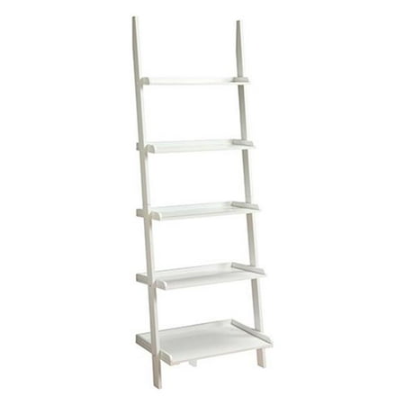 French Country Bookshelf Ladder With White Finish