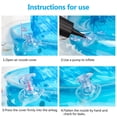 thumbnail image 6 of CQHVKQ 21" Inflatable Baby Pool Float Seat, Baby Swimming Ring for Swim Training, Toddler Inflatable Swimming Float with Double Airbag Safety Seat, Adjustable Infant Pool Floats 6-12 Months, Pink, 6 of 9