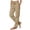 Khaki, variant on Sunnin Womens Cargo Pants with Pockets Drawstring Waist Straight Leg Casual Outdoor Trousers