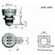 thumbnail image 4 of Code Lock Coded Drawer Cabinet Lock Zinc Alloy 3-Digit Combination Digital Mechanical Code for Cabinet, Cabinet, Drawer, Mailbox (17~23mm Wooden Cabin, 4 of 5