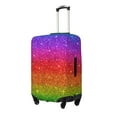 thumbnail image 2 of Xecao Rainbow Glitter print Elastic Luggage Cover, with double-sided print , is perfect for travel, business, and daily use, 2 of 9