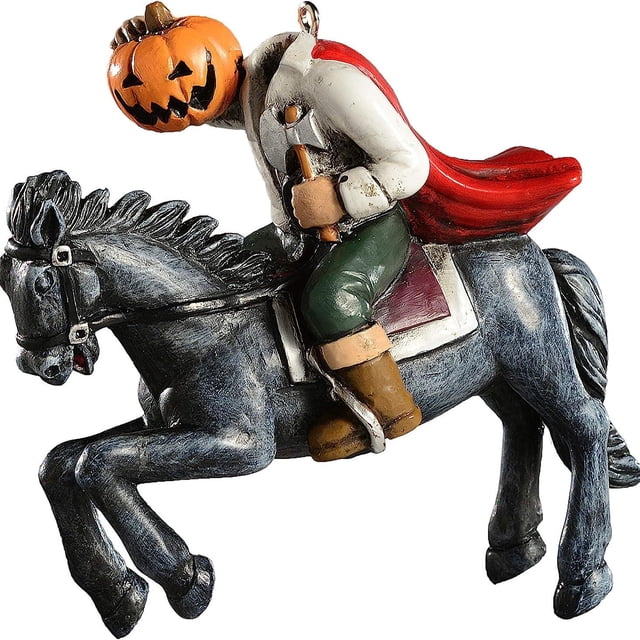 Decoración de jardín con forma de calabaza sin cabeza, resina, 8 cm