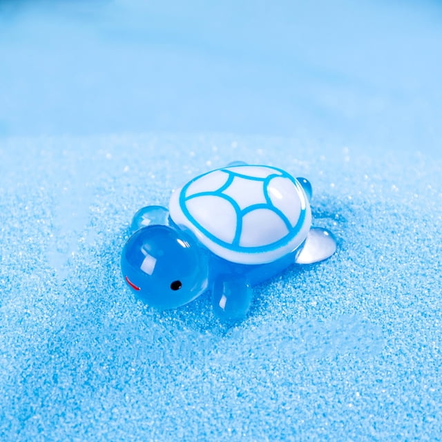 Micro Luminous Turtle Ornaments Small Turtle Mini Desktop Resin Ornaments