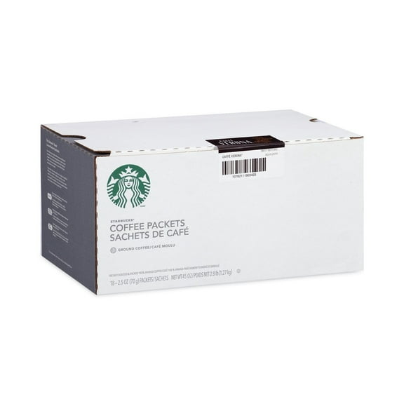 Starbucks Single Pot Caffe Verona Ground Coffee Portion Pack - Dark Cocoa - Dark/Bold - 2.5 oz Per Bag - 18 Packet - 18