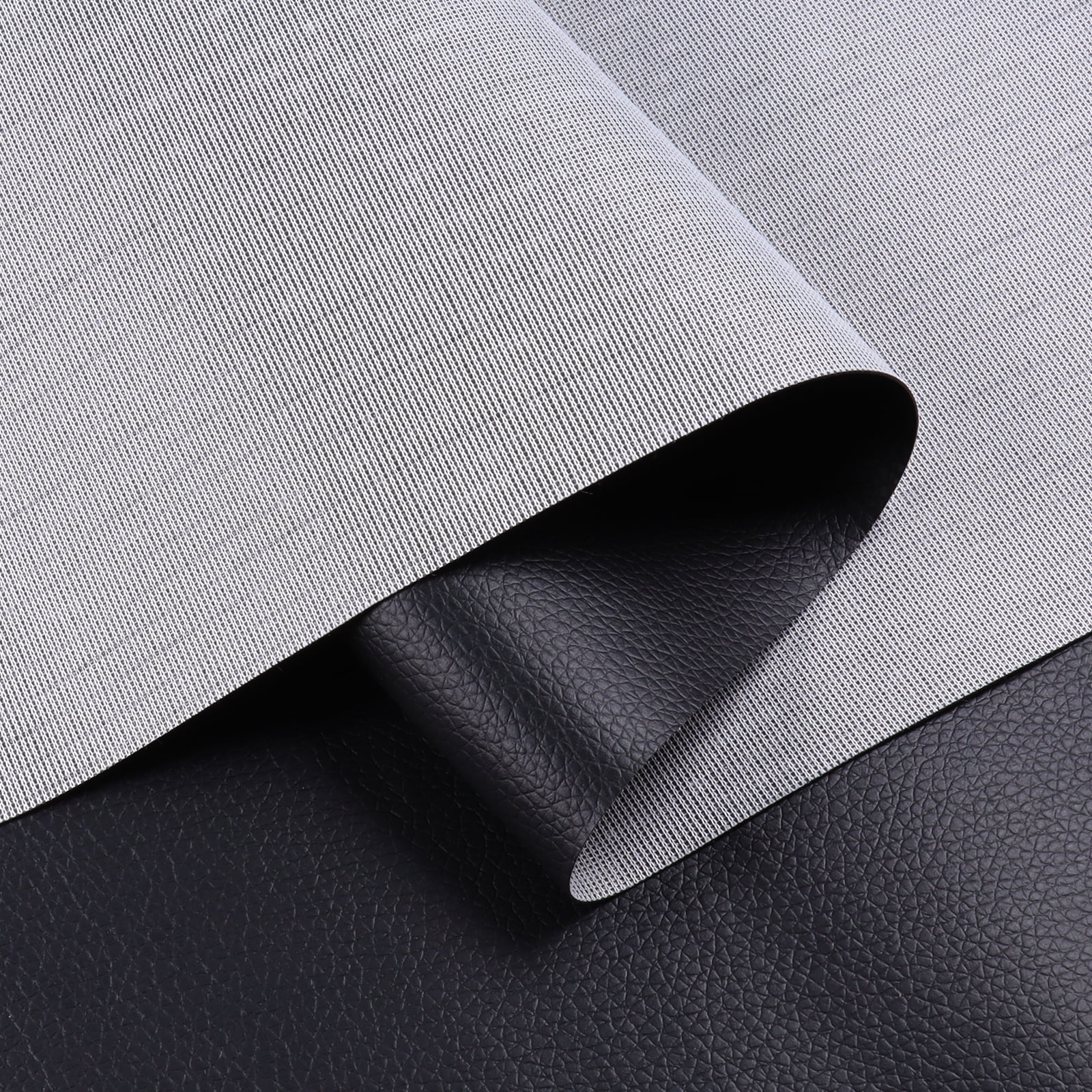 Faux Leather Waterproof Synthetic Fabric Repair for Car seat, Couch Covers,Upholstery Craft Sewing Black 60"x54"