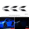 thumbnail image 1 of 6 Pzs Tiras Reflectantes De Fibra De Carbono 3D Para Coche/Cinta De Advertencia De Seguridad/Calcomanías Reflectoras Seguras/Accesorios Exteriores Del, 1 of 4