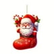 thumbnail image 2 of Adorno para árbol de Navidad | Decoración acrílica para colgar 8 cm | Colgante festivo para fiestas, casa, coche y decoración de fiesta | Duradero, resistente al desvanecimiento, fácil de colgar, 2 of 5