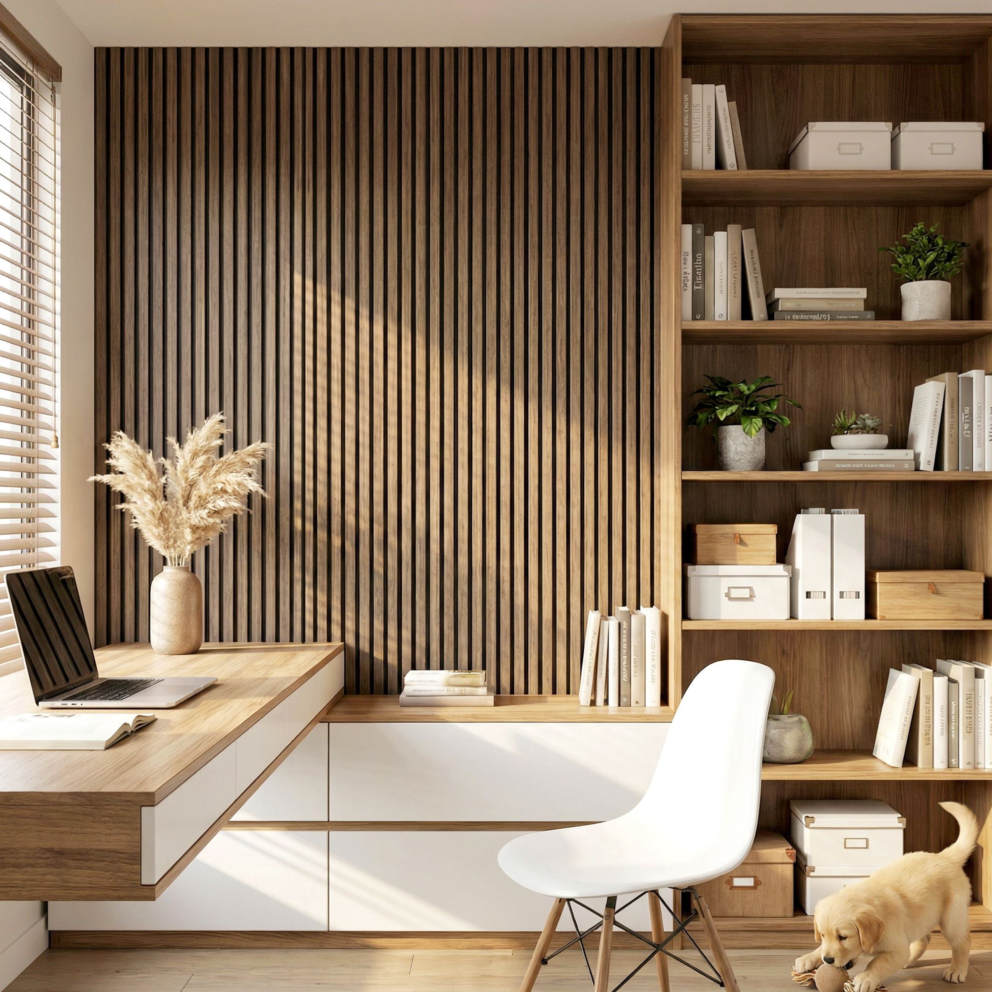 47" x 24" Wood Panels for Wall, 4 Pack Acoustic Panels, Sound Absorbing Slat Wall for Wall Decor, Home, Walnut