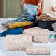 thumbnail image 3 of Pisexur Belleza Maquillaje Bolsa de cosméticos portátil acolchada de gran capacidad, bolsa de almacenamiento floral acolchada, bolsa de almacenamiento para artículos de tocpara mujeres y hombres, 3 of 5