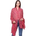 thumbnail image 4 of Indian Dupatta with Tie-Dye Print, Silk Bandhani Stole, 4 of 6