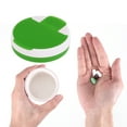thumbnail image 4 of Unique Bargains 1 Pc 4 Grids Circular Rotating Pill Case Durable for Travel Green, 4 of 6