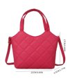 thumbnail image 2 of Bolsa De Vagabundo Bolsa de mujer Bolsa de cuero PU acolchado Color sólido Crossbody simple Rose Red Red Ndcxsfigh Para Estrenar, 2 of 2