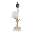 thumbnail image 4 of Aluminum Candle Holder with Marble Stand, 8x5x15", 4 of 13