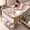 Khaki, variant on suihuooo Baby Bassinet Bedside Sleeper Crib for Newborn Boys Girls, Height Adjustable,Wheels And Mattress, White
