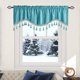 thumbnail image 1 of RKSTN blackout curtains Elegant Fringed Window Curtains --Patterned Rod Panels - Stylish Short Drapes For Home Decor, 1 of 8