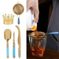 thumbnail image 1 of Garosa Tea Set,Tea Ceremony Set 304 Stainless Steel Tea Spoon Needle Clip Filter Kit Kung Fu Tea Accessory Gold,Tea Ceremony Tools, 1 of 8