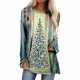 thumbnail image 2 of Pntutb Camiseta holgada con estampado navideño para mujer Cuello redondo Manga larga Pntutb Pntutb-4653, 2 of 5