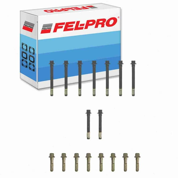 Fel-Pro Cylinder Head Bolt Set compatible with Pontiac Firebird 4.4L 5.0L 5.7L V8 1977-1997