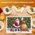 thumbnail image 5 of Christmas Decor Placemats Shiny Bag Of Toys Diamond Painting Santa Claus Door Mat Outdoor Entrance, 6pcs/Pack 17.7x13inch Durable White Gloves Indoor Door Mat for Restaurant Decoration, 5 of 5