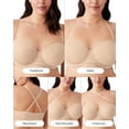 thumbnail image 4 of Alfombra roja Bra Wacoal, convertible sin tirantes, negra, 38C, 4 of 4