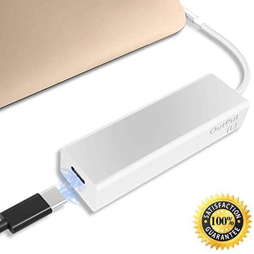 85W Charger Converter MagSafe L-Tip Style Replacement for MagSafe 1 Charging Power Adapter to USB Type C Female Applicable for MacBook Pro 15"17", Connector Cable Compatible MagSafe Adapter -
