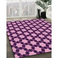thumbnail image 3 of Ahgly Company Tapis Rectangulaire d'Intérieur Lavable en Machine Violet Transitionnel, 5 Pieds x 8 Pieds, 3 of 7