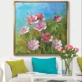 thumbnail image 3 of Red Wildflowers on A Green Meadow - Traditional Framed Canvas, 3 of 3