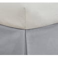 thumbnail image 3 of D.N.G. BEDDINGS 1 Piece Split Corner Tailored Bed Skirt, 10 Inch Deep Pocket, 800 Thread Cotton 100% Egyptian Cotton, Queen Size (60" x 80") Inch, Solid Silver, 3 of 3