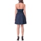 thumbnail image 3 of Vestido de mezclilla para mujer INSPIRE CHIC, con cuello halter, sin espalda, con botones, color azul oscuro, talla XS, 3 of 5