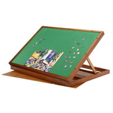 Bits and Pieces Fold & Go Tilt Up Jigsaw Puzzle Table, 25 x 34 