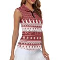 thumbnail image 4 of Whosucclay Christmas Golf Shirts for Ladies, Elastic Breathable Sleeveless Golf Shirts for Women for Tennis Athletic XS - 2XL, 4 of 7