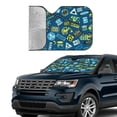 thumbnail image 4 of Disketp Windshield Sun Shade, Car Sun Shade For Front Window Machinery Road Construction Sunshades Sun Visor Protector Blocks Uv Rays Foldable, 4 of 9
