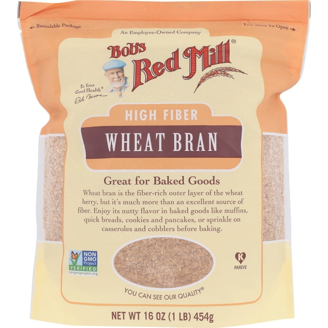 Bob's Red Mill High Fiber Wheat Bran 16 oz Pkg.