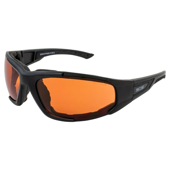 Epoch Eyewear Foam2 Padded Sport Motorcycle Black Frame Sunglasses