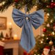 thumbnail image 5 of Adorno Navideño de Lazo Extragrande con Rayas a Cuadros, 40 Cm, con Cinta de Poliéster con Alambre | Guirnalda Extragrande para Árbol de Navidad | Decoración Reutilizable para Interiores y Exteriores, 5 of 6